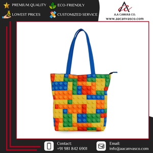 Última Llegada de Stock, Bolsas de Compras con Asas de Diseño Personalizado, Impresas en Lona 100% Algodón Puro, Diseño Moderno y de Lujo, Calidad Garantizada - Product Image 4