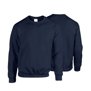 Sweat-shirt personnalisé OEM pour homme, haute qualité, 220g, respirant, polyester/coton, coupe classique, col rond vintage, logo brodé - Product Image 2