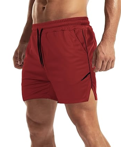 WHOLESALE <b>MENS</b> FITNESS GYM <b>SHORTS</b> <b>ZIP</b> <b>POCKET</b> LIGHTWEIGHT WORKOUT RUNNING LINERLESS CUSTOM LOGO DIRECT FACTORY NEW ARRIVAL TOP - Product Image 2