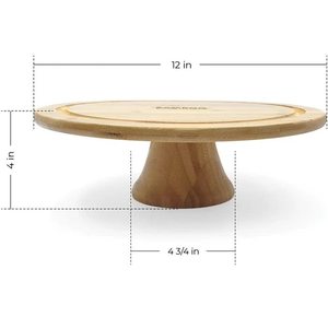 2025 Venta caliente Soporte de pastel de madera Diseño personalizado Soporte de pastel de madera pura - Product Image 4