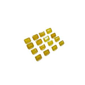 Saphir jaune naturel de Bangkok, calibré, octogones 7x5mm, pierres précieuses naturelles facettées, pour la création de bijoux - Product Image 3