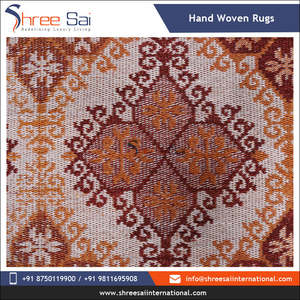 Premium Moderne Géométrique Handloom Dhurrie Tapis Élégant Plat Tissé Tapis Latex Support Sortie D'usine Bas Prix pour Chambre - Product Image 5