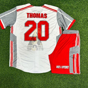 Venta al por Mayor de Conjuntos de Camisetas de Béisbol Transpirables con Estampado por Sublimación Personalizado de la Mejor Calidad, Ropa Deportiva 100% Poliéster de Secado Rápido - Product Image 5