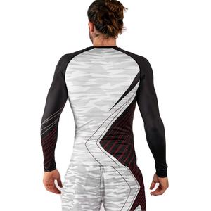 เสื้อรัดรูปแขนยาวของผู้ชายเสื้อ BJJ Jitsu พิมพ์ซับลิเมชันตามสั่ง - Product Image 2