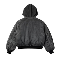 Büyük Beden Erkek Kışlık Yünlü Fermuarlı Oversize Kapüşonlu Sweatshirtler Özelleştirilmiş Logo Baskılı İşlemeli Nefes Alabilen Kırışmaz