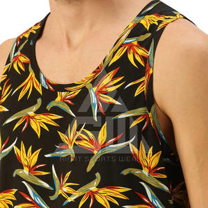 Débardeur de sport léger et respirant pour homme, séchage rapide, été, salle de sport, personnalisé, polyester et coton coloré - Product Image 5