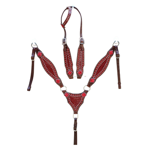 Ensemble de bride et de collier de poitrail en cuir de haute qualité, prix de gros pour l'équitation, ensemble d'équipement équestre personnalisé pour cheval - Product Image 2