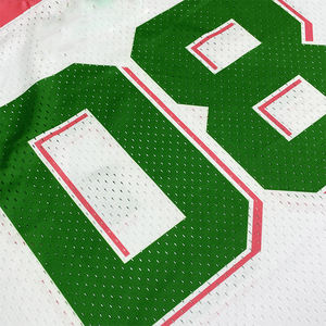 Maillot de football américain personnalisé, 100% polyester, respirant, anti-humidité, séchage rapide, manches courtes, impression du logo de l'équipe, OEM - Product Image 6