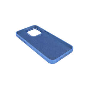 Étui en silicone premium ASMA Luna Series pour iPhone 14 Pro, gris lavande, avec cadre métallique et boutons, design élégant en silicone souple, compatible Ins 7 Plus - Product Image 3