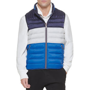 Chaleco de lana de invierno para hombre, chaleco acolchado de algodón personalizado, chaleco sin mangas con cierre de cremallera a prueba de viento - Product Image 1