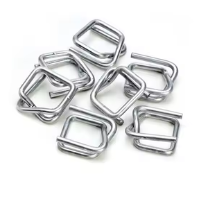 High Strength Silver Finish Stainless Steel Square Shape Wire Buckle for Secure Cargo Strapping Reliable Industrial Lashing - Product Image 1