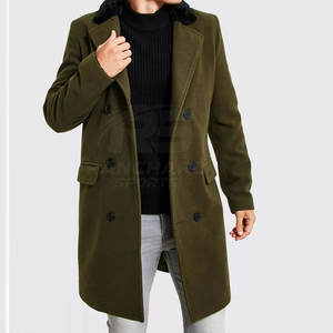 Abrigo Largo para Hombre, Clásico, Mezcla de Lana, Ropa de Abrigo de Invierno, Abrigo Largo para Hombre, Corte Entallado, Ropa de Abrigo de Negocios - Product Image 4