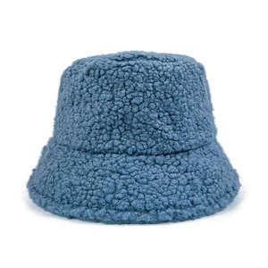 Sombrero de Pescador para Mujer SIDDIQUI HOSINEX 2024, de Piel Sintética, Laminado, Informal, de Felpa Teñida, sin Costuras, Lavado, Cálido para Invierno, con Lazo - Product Image 1