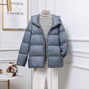 Veste matelassée élégante et légère à col montant, finition satinée brillante, manteau d'hiver chaud, mode haut de gamme, brillant - Product Image 4