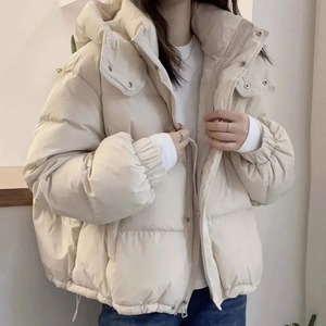 Winter High Street Unisex Stand Collar Pattern Puffer Jacket Polyester Filled Waterproof & Windproof Personnalisable Wholesale - Product Image 4
