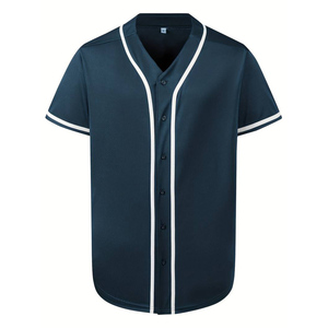 Vêtements de sport classiques personnalisés pour hommes, maillots de baseball, chemises de sport élégantes de grande taille et respirantes, légèrement extensibles et au design élégant - Product Image 1