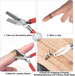 Alicates de boca plana, alicates de punta fina para la fabricación de joyas - Product Image 3