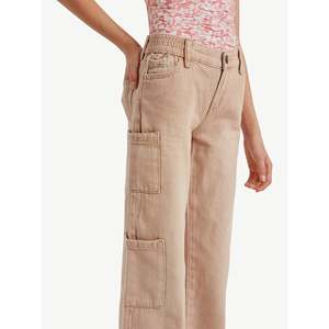 Pantalones Cargo Casuales de Corte Holgado para Mujer con Pierna Recta y Bolsillos Prácticos para Uso Diario - Product Image 4