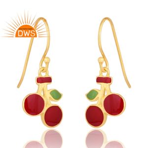 ต่างหูลงยาชุบทอง18K ดีไซน์ใหม่ที่กำลังมาแรงเครื่องประดับชั้นดีสำหรับผู้หญิงเป็นของขวัญสำหรับผู้หญิง - Product Image 3