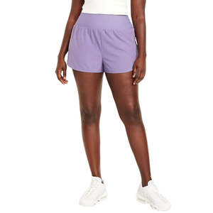 Short de course 2-en-1 pour femmes de haute qualité avec entrejambe de 2 pouces Lecra 240 Gsm tissu imperméable respirant poche attachée coupe ample - Product Image 4