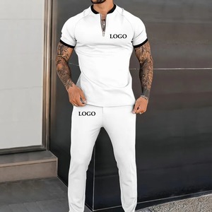 Ropa de calle desgastada Unisex, conjunto de 2 piezas, Camiseta y pantalón de verano - Product Image 4