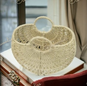 Good Quality Latest Luxury Fashion Portable Women Beach Handbags With Long Handle Women Designer Jute Beach Bag Handbags - Product Image 1