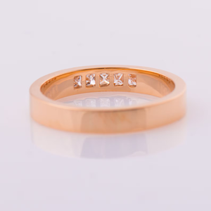 Bague pour homme cultivée en laboratoire avec diamant rond en argent sterling 925 DEF VVS Clarity pour homme Bague de luxe personnalisée en vente directe d'usine - Product Image 4