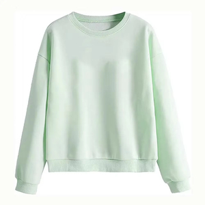 Pull Sweat Logo personnalisé impression coton à manches longues col rond Sweat-shirt anti-boulochage respirant sweats à capuche pour femme - Product Image 2