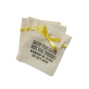 Handmade Mini Drawstring <b>Bag</b> <b>Personalised</b> Soft Cotton Natural Solid Colour <b>Shopping</b> Gift <b>Bags</b> with Drawstring - Product Image 1