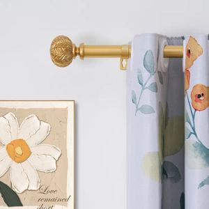 Excellent Gold <b>Curtain</b> Rod with Bracket <b>for</b> Home Decor Window Accessories Room Bathroom Living Room <b>Kitchen</b> Hotel <b>Curtain</b> Rod - Product Image 2