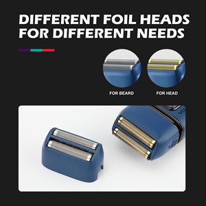 Rasoir électrique rechargeable USB pour hommes, rasoir sans fil à double lame avec batterie longue durée et tondeuse escamotable - Product Image 4