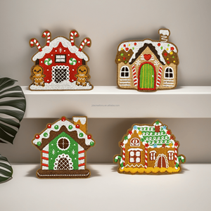 Christmas Gingerbread House Embroidered <b>Applique</b> <b>Patch</b> for Apparel - Product Image 1