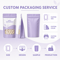 Pochette à bec verseur imprimée numériquement pour capsules et comprimés, emballage refermable de qualité alimentaire