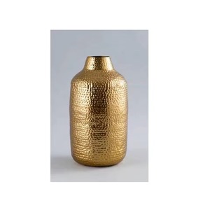 Vase à fleurs en laiton doré de luxe pièce maîtresse élégante pour fleurs fraîches et artificielles parfait pour la décoration intérieure - Product Image 4