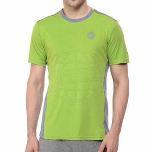 Camisetas Dry Fit para hombre 100% algodón tejido Activewear que absorbe la humedad para Yoga gimnasio entrenamiento logotipo personalizado al por mayor - Product Image 1