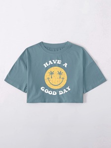 Camiseta de algodón y poliéster para mujer, prenda de vestir, con logotipo personalizado y cuello redondo, a precio de venta al por mayor, OEM - Product Image 5