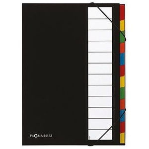 Premium DIN A4 Cardboard Desk <b>Organizer</b> Black Laminated 225g/m Polypropylene Film Fan Block Color - Product Image 1