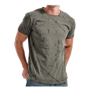 Venta al por mayor de alta calidad de impresión digital personalizada camisetas de los hombres 100% algodón respetuoso del medio ambiente transpirable Logotipo de impresión de talla grande - Product Image 6