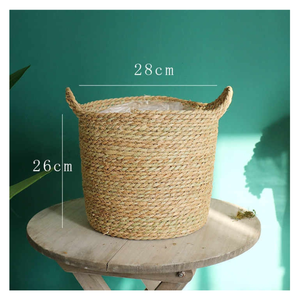 Paniers de rangement en rotin tissés à la main de premier choix Conteneur en osier Panier à plantes durable Fabriqué au Vietnam Service personnalisé - Product Image 6