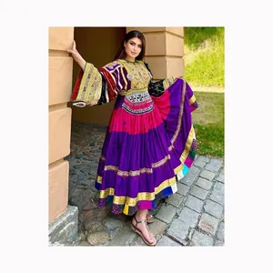 Handgefertigtes Balochikkulturkleid - afghanischer Stil lange Jacke - Vintage Kuchi-Jacke - indische westliche Mode tragen Stickjacke