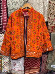 Indian Traditional Phulkari Embroidered Jacket - Indian Handmade Embroidery Jacket - Festival Kutch Banjara Jacket - - Product Image 2
