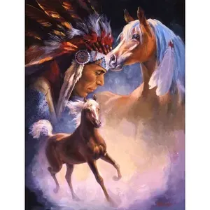 เดธาวัตสันศิลปะพื้นเมือง RW-DW007AT ม้าสำเนียงการตกแต่งกระเบื้อง - Product Image 1