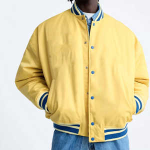 Chaquetas Varsity para Hombre Más Vendidas, con Logotipo Personalizado, Cuello con Estampado, Ropa de Moda para Exteriores, Chaqueta Universitaria de Béisbol para Hombre - Product Image 2