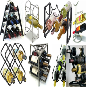 Support à bouteille unique moderne et coloré. Porte-vin en métal unique à prix de gros. - Product Image 4