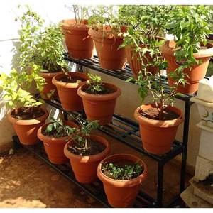 Direct Factory Supply High Quality Custom Heavy Duty <b>Plastic</b> Planter Pots with Bottom Tray for Garden Color Terracotta - Product Image 5