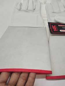 Gants de travail en cuir de vachette de haute qualité, protection de sécurité imperméable pour le soudage et la conduite, disponibles dans toutes les tailles. - Product Image 3