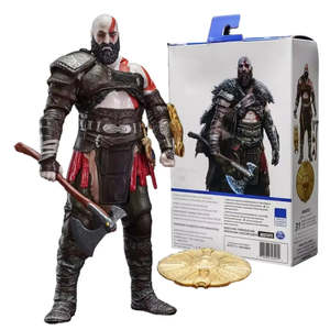 Figurine en PVC Kratos God of War Ragnarok, jouet de dessin animé de bonne qualité pour collectionner et décorer, pour enfants, livrée en boîte - Product Image 1
