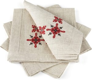 Serviettes en tissu de broderie serviettes de table lavables douces réutilisables pour la Table à manger OEM de dîner de famille de fête de mariage - Product Image 2