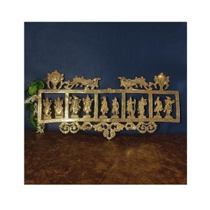 ประติมากรรมโลหะทองเหลืองของช่างฝีมือเป็นแรงบันดาลใจให้เกิดความสงบและการอุทิศตนผ่านรูปแบบสัญลักษณ์อันศักดิ์สิทธิ์สีทองที่ประดิษฐ์ขึ้นอย่างเชี่ยวชาญ - Product Image 6