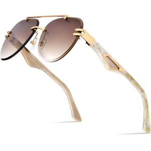 Lunettes de soleil unisexes de luxe faites à la main, monture en corne de buffle, verres polarisés rétro, protection UV, écologiques, naturelles et authentiques - Product Image 4